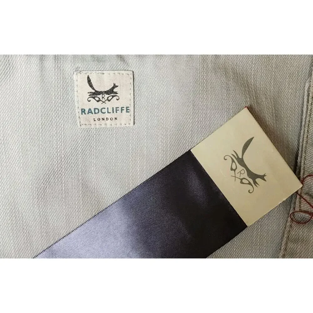 Radcliffe London New Women's Sleeveless Light Blue Denim Button-Up Dress Size 10 - Picture 8 of 8